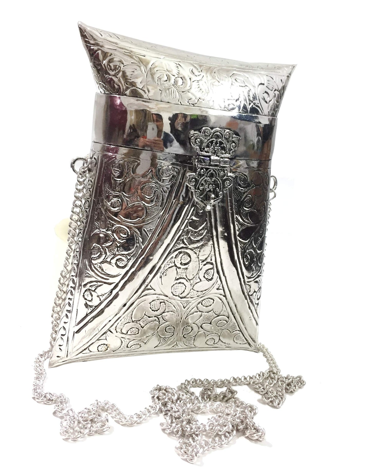 Trend Overseas Cell Phone Purse Brass Purse antique Ethnic clutch evening clutch shoulder handbag Small Crossbody Bag Bridal Party bag