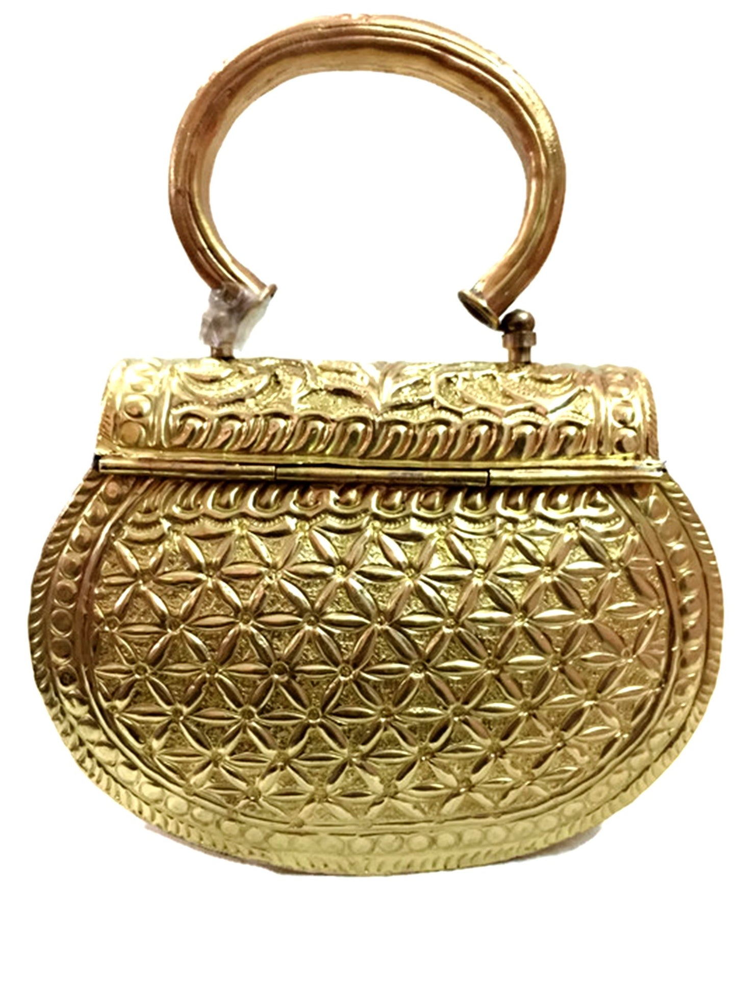 Trend Overseas Golden clutches Vintage Handmade Brass metal purse Hand clutch Handbag for women party Bride marriage clutch