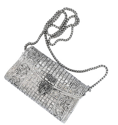Trend Overseas women gift bridal bag Brass Metal Clutch Sling Bag Indian Ethnic Antique clutch