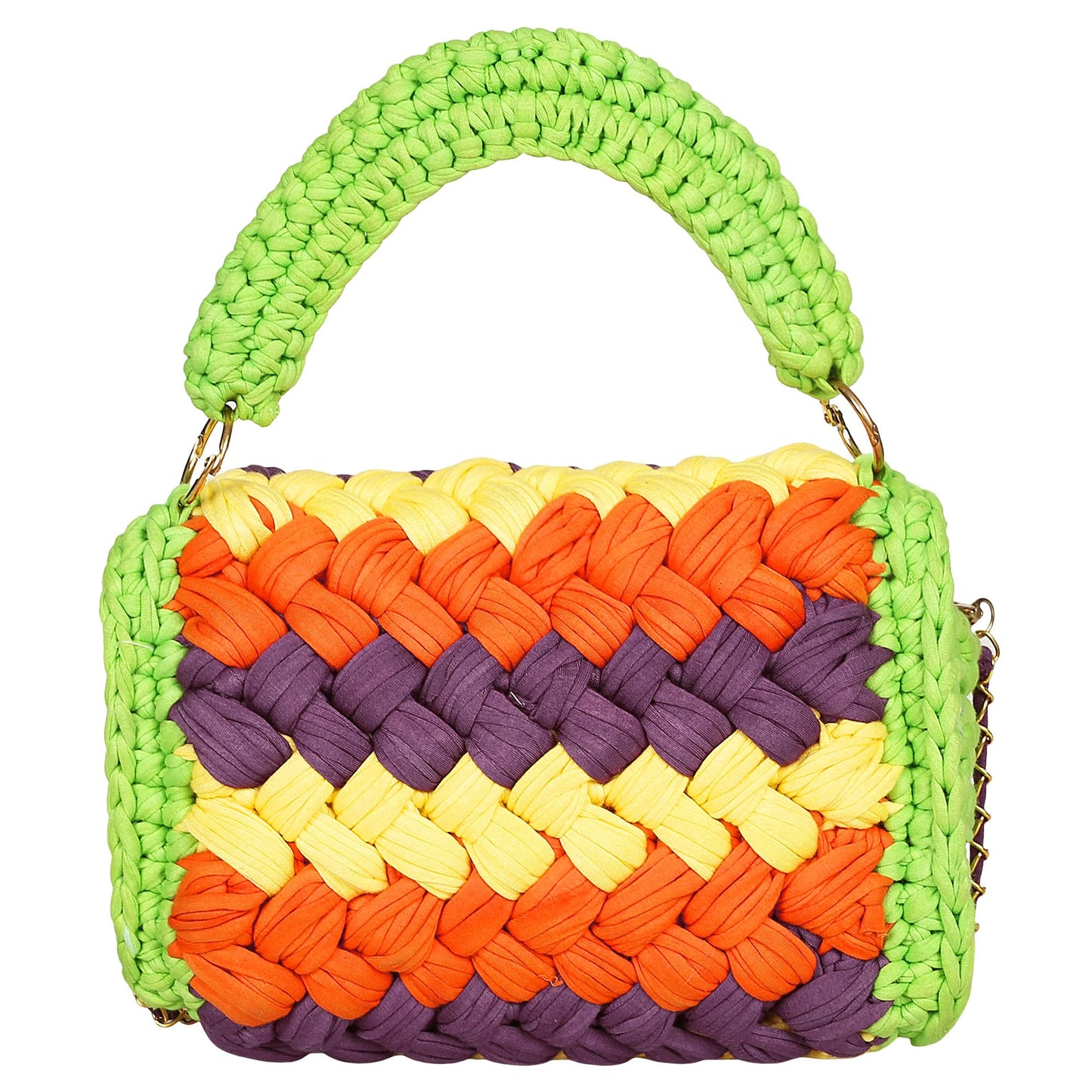 Trend Overseas T-shirt Cotton Yarn handbag Luxury crochet purse Sling bag evening bags luxury handbag