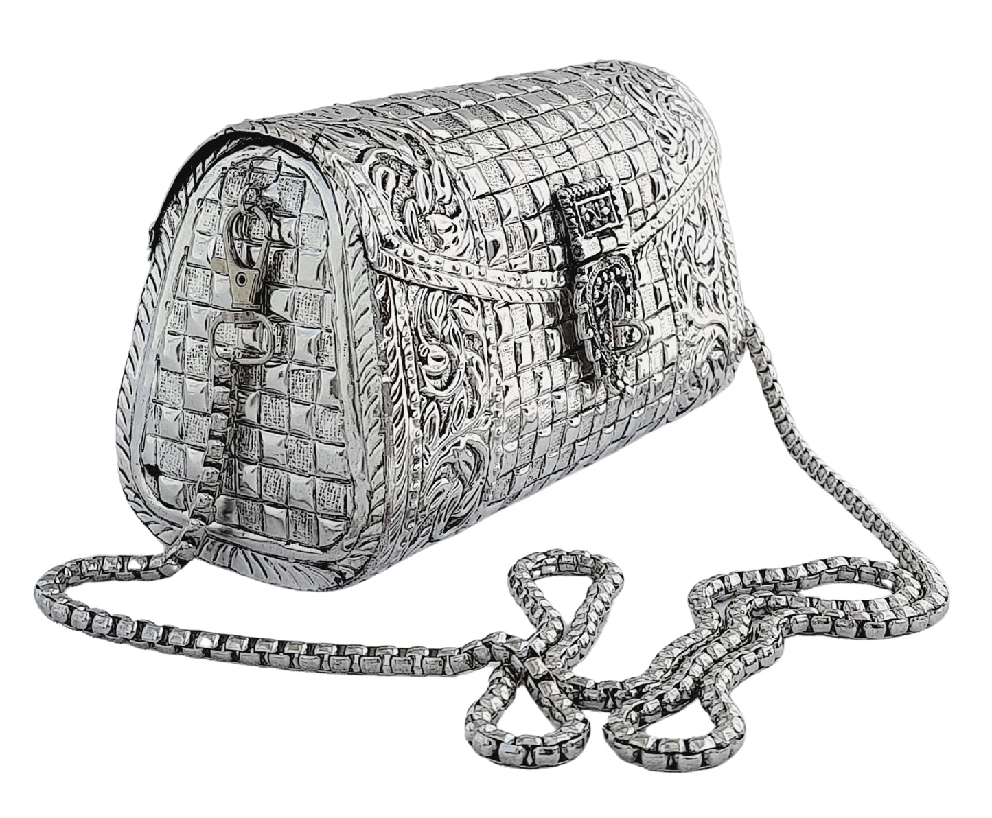 Trend Overseas women gift bridal bag Brass Metal Clutch Sling Bag Indian Ethnic Antique clutch