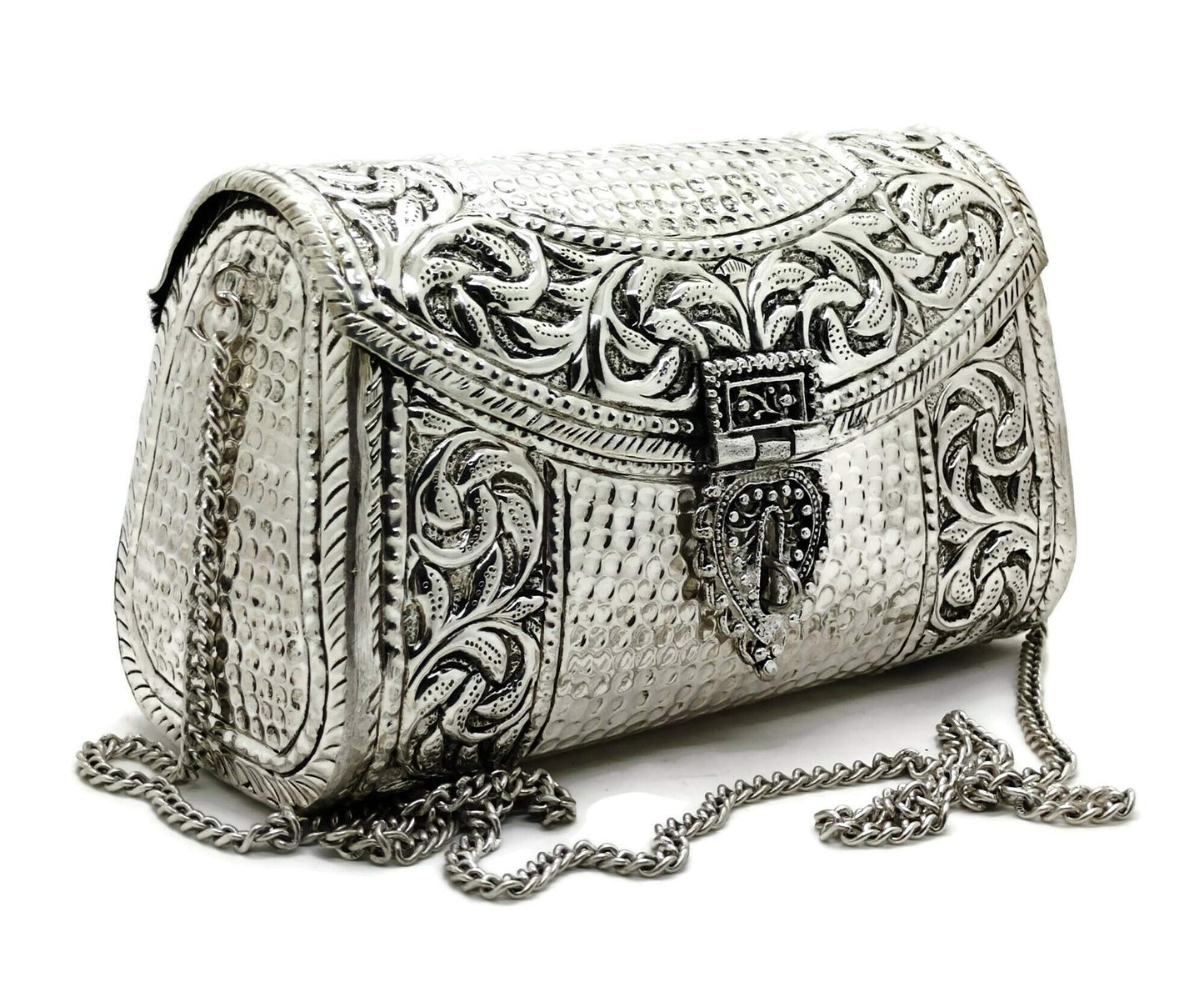 Trend Overseas women gift bridal bag Brass Metal Clutch Sling Bag Indian Ethnic Antique clutch