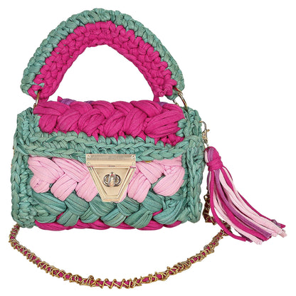 Trend Overseas T-shirt Cotton Yarn handbag Luxury crochet purse Sling bag evening bags luxury handbag