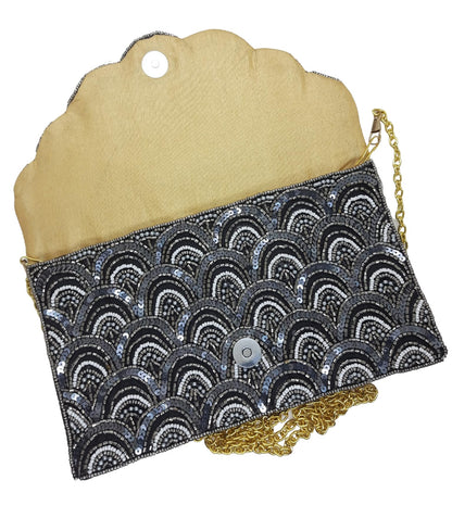 Trend Overseas Acrylic Beaded Wedding Boho Clutch bag Bohemian bag Evening Bag Ladies Purse Handbag Party Envelope Clutch Embroidered clutch