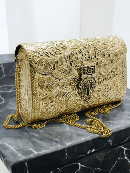 Trend Overseas Brass Metal Bag Purse Vintage Style Brass Purse antique clutch Ethnic clutch Handmade Women metal clutch Bag